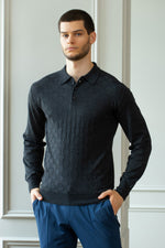 Load image into Gallery viewer, Merino wool polo shirt
