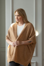 Load image into Gallery viewer, Poncho women made of natural fibers
