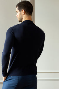 Diplomatic Blue  Modern Fit Turtleneck Sweater