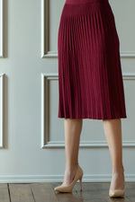 Load image into Gallery viewer, Pleated midi skirt
