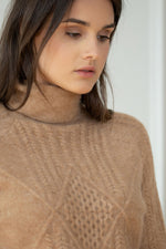 Load image into Gallery viewer, Turtleneck Sweater with raglan sleeves
