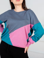 Load image into Gallery viewer, Cotton Colour Block Sweater
