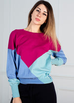 Load image into Gallery viewer, Cotton Colour Block Sweater
