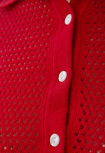 Load image into Gallery viewer, Knit T-Shirt Polo Red Color
