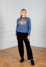 Load image into Gallery viewer, Unisex Blue jeans sweater Leon
