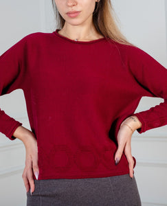 Sweater  women in Claret color