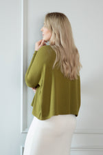 Load image into Gallery viewer, Knit sweater women green colors
